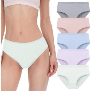 imageBAMBOO COOL Womens Underwear Mesh Breathable MoistureWicking Briefs Soft ampamp Lightweight Ladies Panties 5PackMulticolor A5pack