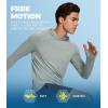 imageBAMBOO COOL Mens UPF 50 Athletic Sun Protection Hoodies Long Sleeve SPF Fishing Thumbhole Shirts Hooded Soft LightweightBlue Gray