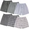 imageBAMBOO COOL Mens Woven Boxer ShortsClassic Relaxed FitLightweight Plaid Boxers underwear6 PackAssorted Plaid C 6 Pack