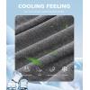 imageBAMBOO COOL Mens Pajama Pants Cooling Lounge Sleep Short Bottoms Soft Comfy Summer Pj Shorts Sleepwear Pajamas with PocketsBblack  Dark Grey2 Pack
