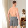 imageBAMBOO COOL Mens Pajama Pants Cooling Lounge Sleep Short Bottoms Soft Comfy Summer Pj Shorts Sleepwear Pajamas with PocketsBblack  Dark Grey2 Pack