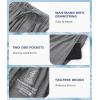 imageBAMBOO COOL Mens Pajama Pants Cooling Lounge Sleep Short Bottoms Soft Comfy Summer Pj Shorts Sleepwear Pajamas with PocketsBblack  Dark Grey2 Pack