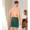 imageBAMBOO COOL Mens Pajama Pants Cooling Lounge Sleep Short Bottoms Soft Comfy Summer Pj Shorts Sleepwear Pajamas with PocketsCgrey  Dark Green2 Pack