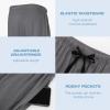imageBAMBOO COOL Mens Pajama Pants Sleep Lounge Bottoms Soft Comfy Pj Pant Sleepwear with Pockets 2 PackLongablack  Dark Grey2 Pack