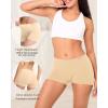imageBAMBOO COOL Womens Boyshort Panties Seamless Mid Waist Underwear Stretchy Moisture Wicking Boxer Briefs for Ladies 5 PackMulticoloured a 5pack