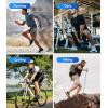 imageBAMBOO COOL Mens Ankle Socks Bamboo Viscose Athletic MoistureWicking Low Cut Running Cushioned SocksBlack6