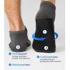imageBAMBOO COOL Mens Ankle Socks Bamboo Viscose Athletic MoistureWicking Low Cut Running Cushioned SocksBlack6