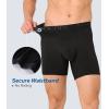 imageBAMBOO COOL Mens Underwear Boxer Briefs Fly with Builtin 3D Pouch Comfortable Cool Underwear for Men 4 Pack01black7 Pack