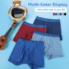 imageBAMBOO COOL Boys Underwear MoistureWicking Brethable Boxer Briefs Soft Lightweight TagFree with Fly Pouch 6PackBlack royalblue gray red navy Blue ocean Blue6pack