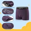imageBAMBOO COOL Boys Underwear MoistureWicking Brethable Boxer Briefs Soft Lightweight TagFree with Fly Pouch 6PackFblack deep Purple brilliant Blue deep Gray yellow blue6 Pack