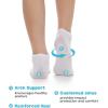 imageBAMBOO COOL Kids Ankle Socks 8 Pairs Boys Girls Low Cut Breathable Socks 812Y Mesh Athletic Sock8 Pairs White