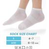 imageBAMBOO COOL Kids Ankle Socks 8 Pairs Boys Girls Low Cut Breathable Socks 812Y Mesh Athletic Sock8 Pairs White