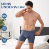 imageBAMBOO COOL Mens Ultra ComfortSoft Underwear Moisture Wicking ampamp Breathable No Ride Up Boxer Briefs with Fly Multipack06assorted 4 Pack