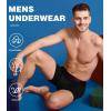 imageBAMBOO COOL Mens Ultra ComfortSoft Underwear Moisture Wicking ampamp Breathable No Ride Up Boxer Briefs with Fly Multipack25assorted 5 Pack