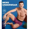 imageBAMBOO COOL Mens Ultra ComfortSoft Underwear Moisture Wicking ampamp Breathable No Ride Up Boxer Briefs with Fly Multipack26assorted 5 Pack
