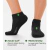 imageBAMBOO COOL Womens Ankle Socks Bamboo Viscose Basic Low Cut MoistureWicking Cushioned AntiBlisterBlack6