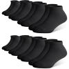 imageBAMBOO COOL Kids Ankle Socks 8 Pairs Boys Girls Low Cut Breathable Socks 812Y Mesh Athletic Sock8 Pairs Black