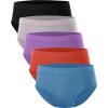 imageBAMBOO COOL Womens Underwear MoistureWicking Briefs Soft and Breathable Panties Mid Waist 5PackMulticoloured 125pack
