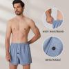 imageBAMBOO COOL Mens Boxer Short soft and Breathable Knit Boxers for men Moisturewicking Underwear with Button FlyCyanGrayCarbon GreyNavyBlack5pack