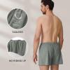 imageBAMBOO COOL Mens Boxer Short soft and Breathable Knit Boxers for men Moisturewicking Underwear with Button FlyEmeraldNavyAquaCarbon GreyBlack5pack