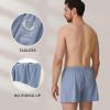 imageBAMBOO COOL Mens Boxer Short soft and Breathable Knit Boxers for men Moisturewicking Underwear with Button FlyIndigoCyanArmy GreenNavyBlack5pack