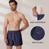 imageBAMBOO COOL Mens Boxer Short soft and Breathable Knit Boxers for men Moisturewicking Underwear with Button FlyIndigoNavyDarkgrayCarbon GreyBlack5pack