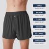 imageBAMBOO COOL Mens Boxers Underwear Boxer Shorts for Men Classic Loose Stretch Short 3 PackBlue  Grey  Blue Grey3pack