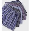imageBAMBOO COOL Mens Woven Boxer ShortsClassic Relaxed FitLightweight Plaid Boxers underwear6 PackAssorted Plaid F 6 Pack