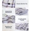 imageBAMBOO COOL Mens Woven Boxer ShortsClassic Relaxed FitLightweight Plaid Boxers underwear6 PackAssorted Plaid F 6 Pack