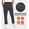 imageBAMBOO COOL Mens Sweatpants Lightweight Athletic Pants for Workout Jogging Running Gym Dry Loosefit Tapered JoggersCdark Grey