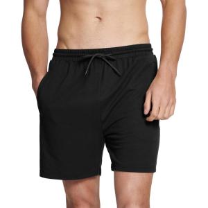 imageBAMBOO COOL Mens Athletic Shorts Dry LooseFit Running Workout Gym Shorts Breathable Lightweight Activewear with PocketsAblack