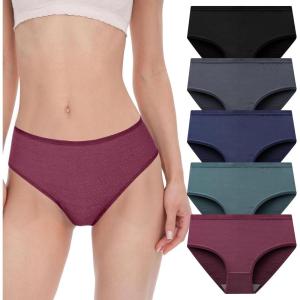imageWomens Underwear Breathable Mesh MoistureWicking Briefs Keeps You Cool Soft ampamp Lightweight Ladies Panties 6PackMulticolor F5pack