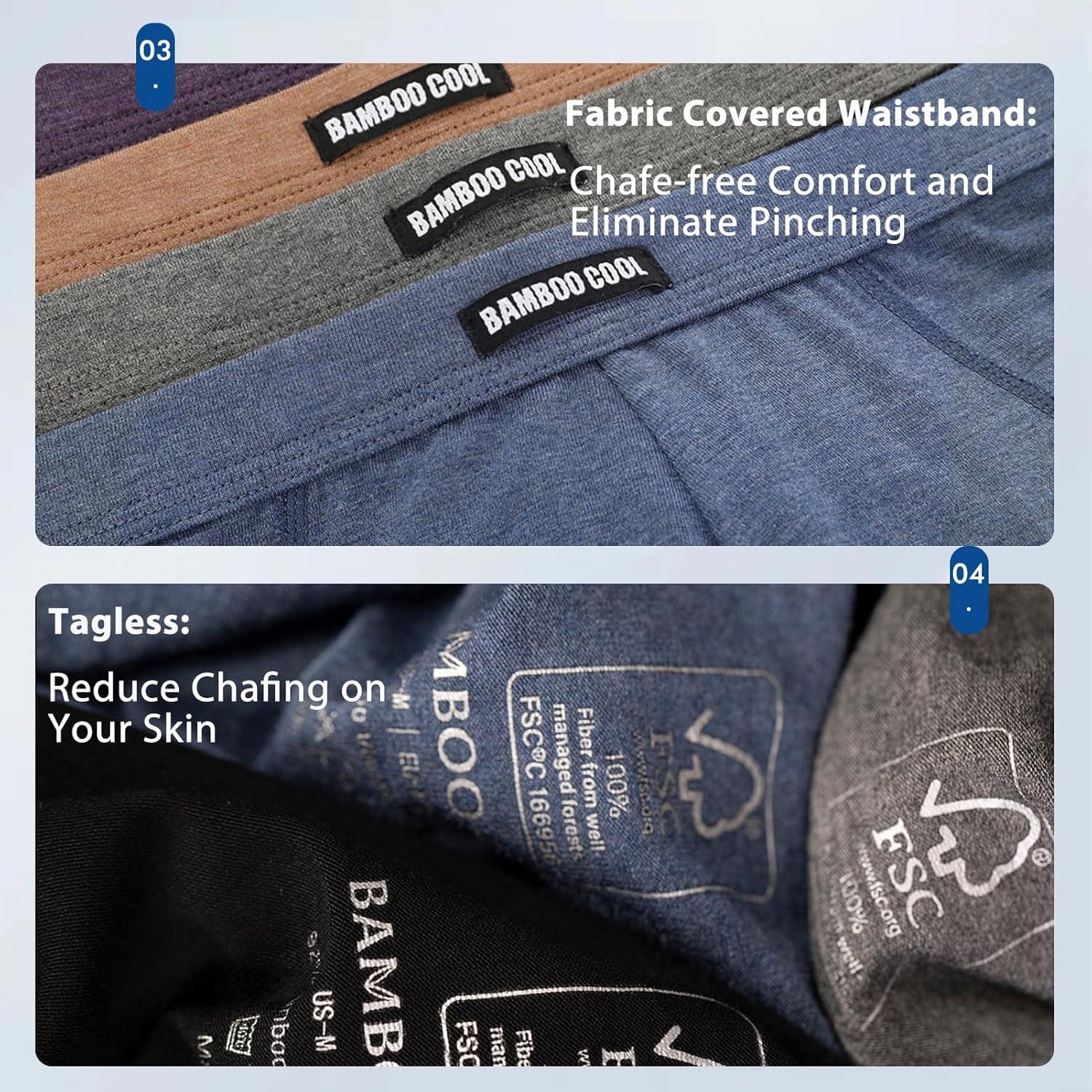 imageMens Tagless Briefs Coverd Waistband Comfort Soft Underwear with Contour Pouch Breathable Underpants MultipacksBlue brown gray purple