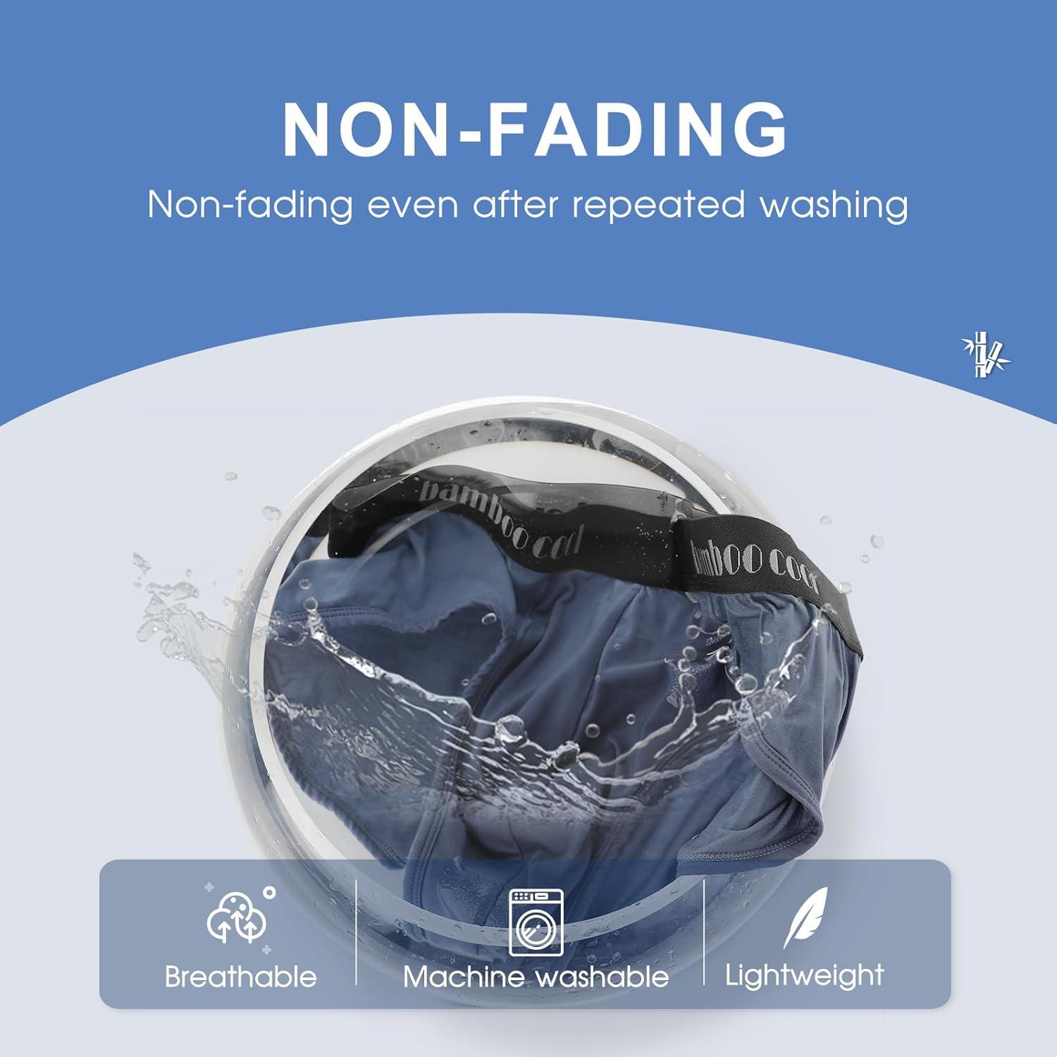 imageMens Tagless Briefs Coverd Waistband Comfort Soft Underwear with Contour Pouch Breathable Underpants MultipacksNattier Blue smoke Blue gray black