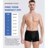 imageBAMBOO COOL Mens Cooling Trunks with UMesh Vent  Breathable Viscose TagFree Anti RideUp Underwear for Men03black 4 Pack