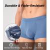 imageBAMBOO COOL Mens Trunks Underwear Soft Breathbale with Stretchy Full Coverage Waistband and Open Fly Pouch 4 Pack01multicolor 4 Pack