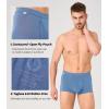 imageBAMBOO COOL Mens Trunks Underwear Soft Breathbale with Stretchy Full Coverage Waistband and Open Fly Pouch 4 Pack01multicolor 4 Pack