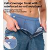 imageBAMBOO COOL Mens Trunks Underwear Soft Breathbale with Stretchy Full Coverage Waistband and Open Fly Pouch 4 Pack02multicolor 4 Pack