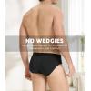 imageMens Tagless Briefs Coverd Waistband Comfort Soft Underwear with Contour Pouch Breathable Underpants MultipacksBlue black