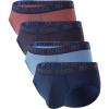 imageMens Tagless Briefs Coverd Waistband Comfort Soft Underwear with Contour Pouch Breathable Underpants MultipacksDark Blue purple red light Blue