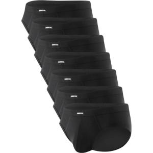 imageMens Tagless Briefs Coverd Waistband Comfort Soft Underwear with Contour Pouch Breathable Underpants MultipacksBlack7pack