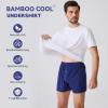 imageBAMBOO COOL Mens Undershirt MoistureWicking TShirts Stretch Crewneck Soft Tees for Men3 PackCrewneckwhite5