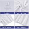 imageBAMBOO COOL Mens Undershirt MoistureWicking TShirts Stretch Crewneck Soft Tees for Men3 PackCrewneckwhite5
