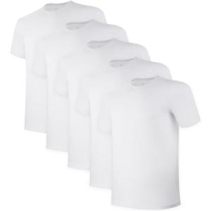 imageBAMBOO COOL Mens Undershirt MoistureWicking TShirts Stretch Crewneck Soft Tees for Men3 PackCrewneckwhite5
