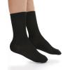 imageBAMBOO COOL Kids Crew Socks Boys Girls Bamboo Uniform Breathable MoistureWicking Dress Socks Solid Black White 8 Pack8 Pairs Black