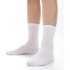 imageBAMBOO COOL Kids Crew Socks Boys Girls Bamboo Uniform Breathable MoistureWicking Dress Socks Solid Black White 8 Pack8 Pairs White