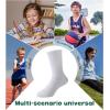 imageBAMBOO COOL Kids Crew Socks Boys Girls Bamboo Uniform Breathable MoistureWicking Dress Socks Solid Black White 8 Pack8 Pairs White