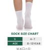 imageBAMBOO COOL Kids Crew Socks Boys Girls Bamboo Uniform Breathable MoistureWicking Dress Socks Solid Black White 8 Pack8 Pairs White
