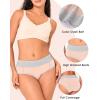 imageBAMBOO COOL Womens Underwear High Waisted Briefs Full Coverage Soft and Breathable Panties 5PackMulticolor F5pack
