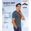 imageBAMBOO COOL Mens Undershirts MoistureWicking Crewneck T Shirts Breathable Stretch Soft Tees for Men 3 or 6 PackBlack2 grey2 light Grey2